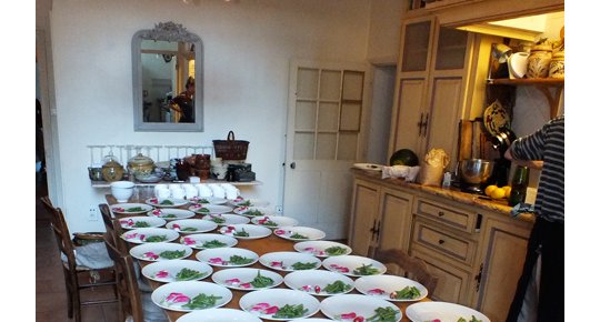 La table prête pour les amis