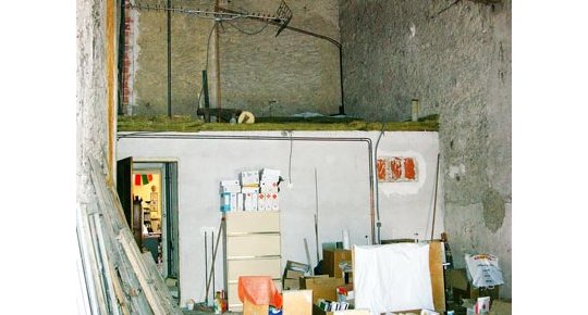 La salle de yoga avant les travaux